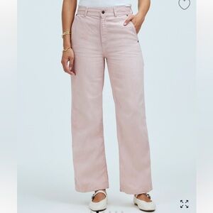 Madewell Pink Flare & Wide Leg Jeans